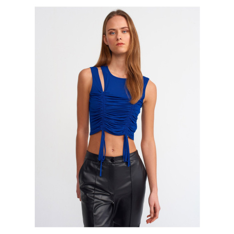 Dilvin 20216 Gathered Tulle Top-saks