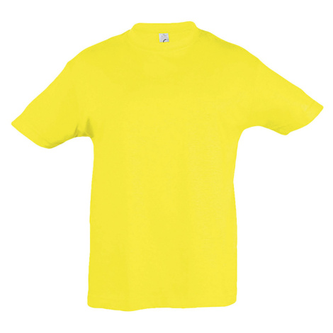 SOĽS Regent Kids Dětské triko s krátkým rukávem SL11970 Lemon SOL'S