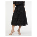Černá dámská krajková midi sukně ORSAY
