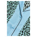 Košile karl lagerfeld kl leopard printed pj shirt modrá