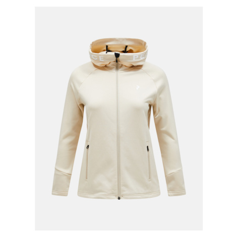 Mikina peak performance w rider zip hood sand fog