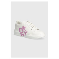 Kožené sneakers boty Dkny Keira bílá barva, K1408368