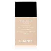 Chanel Vitalumière Aqua ultra lehký make-up pro zářivý vzhled pleti odstín 22 Beige Rosé SPF 15 