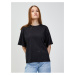 Černé dámské vzorované oversize tričko KARL LAGERFELD