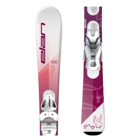 Elan LIL SNOW W JRS + EL 4.5 GW Dívčí sjezdové lyže, růžová, velikost