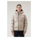 Bunda woolrich aliquippa short puffer jacket hnědá