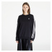 Mikina adidas 3 Stripes Oversized Crew Sweatshirt Black