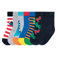 lupilu® Dětské ponožky s BIO bavlnou, 7 párů (drak/pestrá)