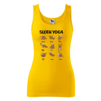 DOBRÝ TRIKO Dámské tílko s potiskem Sloth yoga