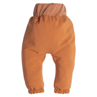 Dětské softshellové kalhoty s membránou Monkey Mum® - Podzimní listí 62