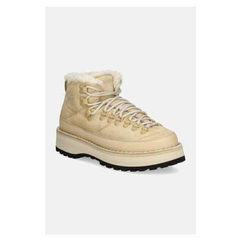 Semišové boty Diemme Sesto Shearling dámské, béžová barva, na platformě, zateplené, DI23FWSEW-I0