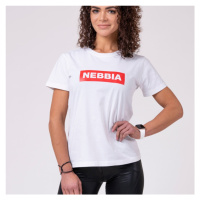 NEBBIA - Tričko dámské BASIC 592 (white) - NEBBIA