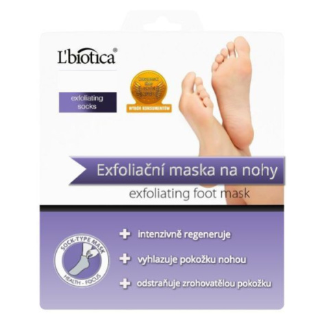 L'biotica Exfoliační maska na nohy 1 pár Lbiotica