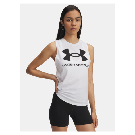 Tílko Under Armour Logo Tank Wmn White
