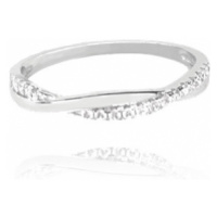 Dámský stříbrný prsten s čirými zirkony JMAN0004SR