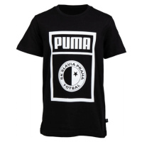 Puma SLAVIA PRAGUE GRAPHIC TEE Juniorské triko, černá, velikost