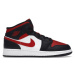 Jordan 1 Mid Black Fire Red (GS)