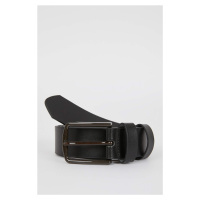 DEFACTO Men Rectangle Buckle Faux Leather Classic Belt
