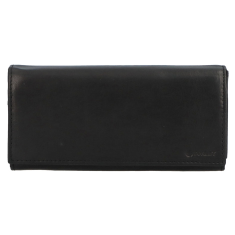 Luxusní dámská kožená peněženka Mocha, černá Diviley