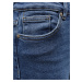 Modré zkrácené straight fit džíny ONLY Erica
