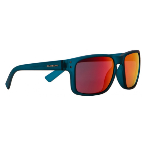 BLIZZARD-Sun glasses PCSC606001-rubber transparent dark blue-65-17-13 Modrá