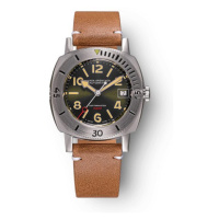 Nivada Grenchen Depthmaster Numerals - Brown Leather