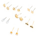 Gold earrings Yups dbi0440. R06