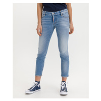 Modré dámské slim fit džíny DSQUARED2 Jennifer Cropped