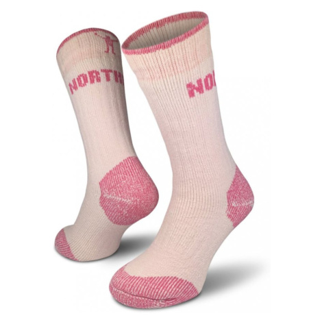 Northman vysoké ponožky Arctic track merino Růžová