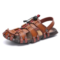 Kožené sandály páskové pánské boty na léto