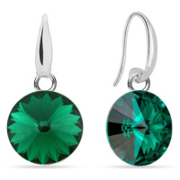 Náušnice Rivoli se Swarovski Elements Candy KW112212EM Emerald 10 mm