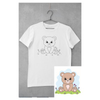 MMO Dětské tričko vymaluj si Medvídek