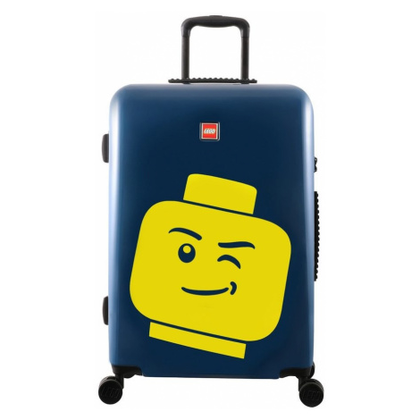LEGO Skořepinový cestovní kufr ColourBox Minifigure Head 70 l modrý Lego Wear