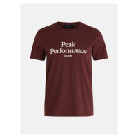 Tričko peak performance m original tee hnědá