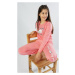 Dětské dlouhé pyžamo Vienetta Secret Sleeping day | lososová