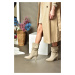 Fox Shoes R404020302 Women's Beige Suede Slim Heeled Pleated Boots