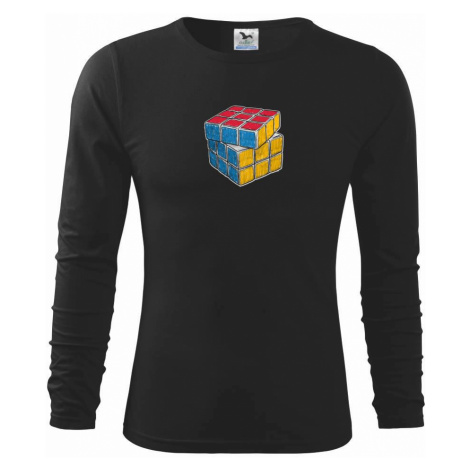 Rubikova kostka kreslená - Triko dětské Long Sleeve