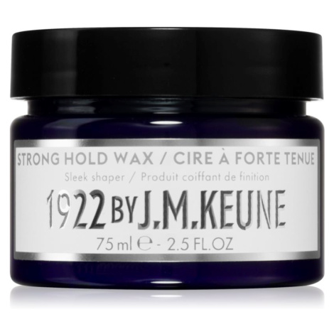 Keune 1922 Strong Hold Wax vosk na vlasy se silnou fixací pro lesk 75 ml