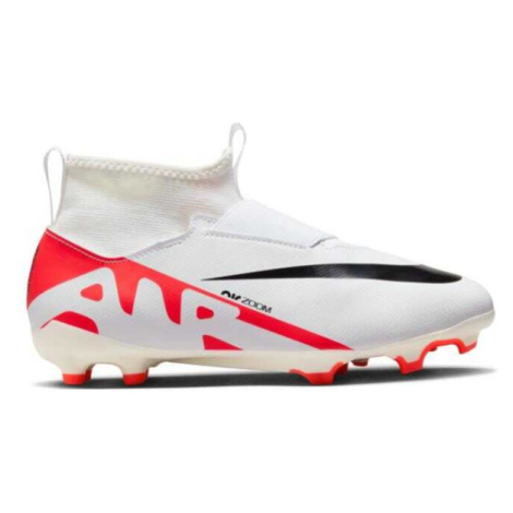 NIKE-Zoom Mercurial Superfly 9 Academy Jr FG crimson/white/black Bílá