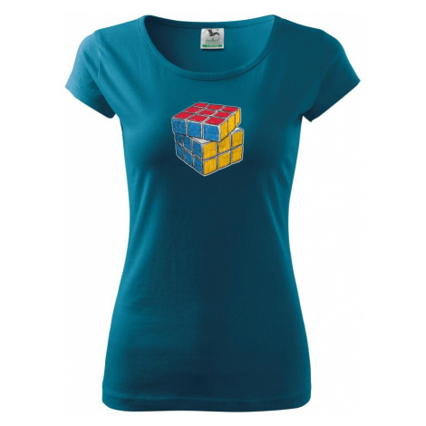 Rubikova kostka kreslená - Pure dámské triko