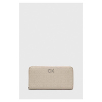 Peněženka Calvin Klein béžová barva, K60K611771