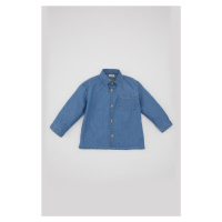 DEFACTO Baby Boy Back Printed Long Sleeve Jean Shirt