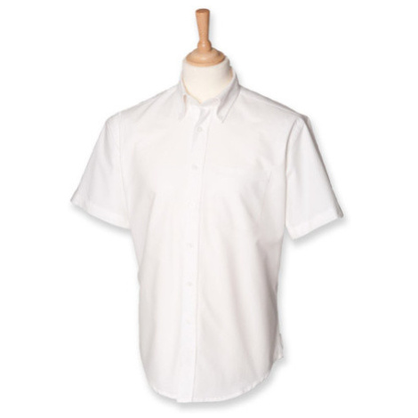 Henbury Pánská košile s krátkým rukávem H515 White