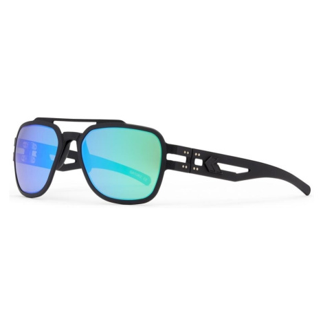 Sluneční brýle Stark Polarized Gatorz® – Smoke Polarized w/ Green Mirrior, Černá GatorzEyewear