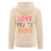 Mikina 'Love Peace Hope'