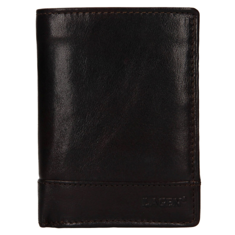 Pánská kožená peněženka Lagen Thoress - tmavě hnědá