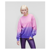 Mikina karl lagerfeld athleisure gradient sweatshirt fialová