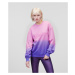 Mikina karl lagerfeld athleisure gradient sweatshirt fialová