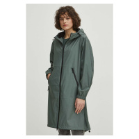 Nepromokavý kabát Medicine dámský, zelená barva, přechodný, oversize