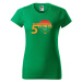 DOBRÝ TRIKO Dámské tričko s potiskem 50 let myslivost Barva: Apple green